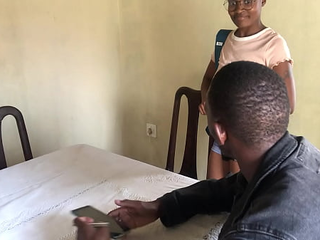 Ebony Student Takes Advantage Of Her Teacher During A Lesson