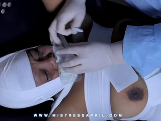 Dominatrix Mistress April - Surgical Pussy Sewing Part 1
