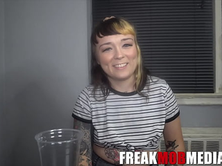 Freakmob Hardcore- She Failed Her Piss Test, So He Dumped It On Her Face!