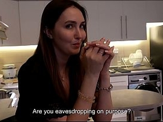 Lonely Stepmom Cooks Dinner For Step-Son Then Begs Him To Fuck Her